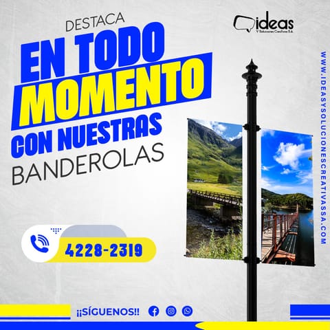 Servicio de Diseño, Impresión y Montaje de Banderolas en Ciudad de Guatemala (Municipio)