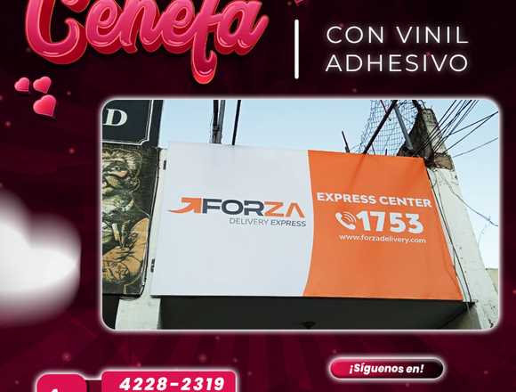 CENEFA PÙBLICITARIA CON VINIL O LONA en Ciudad de Guatemala (Municipio)