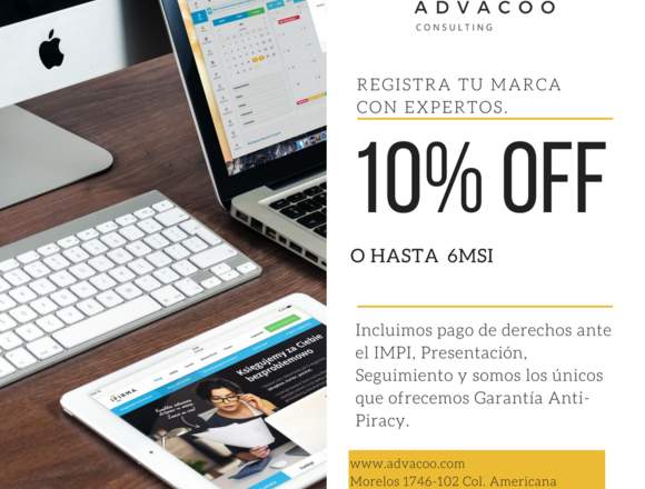 Registro de marca, 6 MSI, con garantía Anti.Piracy en Ojuelos de Jalisco (Municipio)