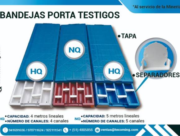 BANDEJAS PORTA TESTIGO HQ /NQ/BQ