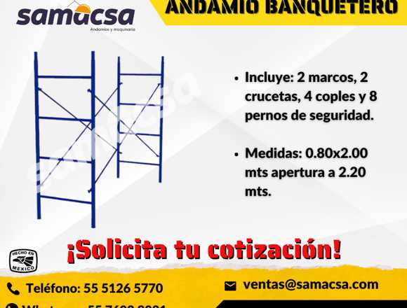 Los andamios Tubulares de Trabajo tipo banquetero en Ecatepec de Morelos (Municipio)