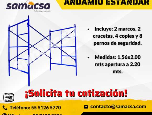 CUERPO DE ANDAMIO ESTANDAR CON MEDIDAS en Ecatepec de Morelos (Municipio)
