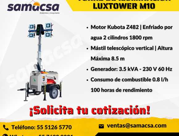 TORRE DE ILUMINACIÓN LUXTOWER MODELO M10 en Ecatepec de Morelos (Municipio)