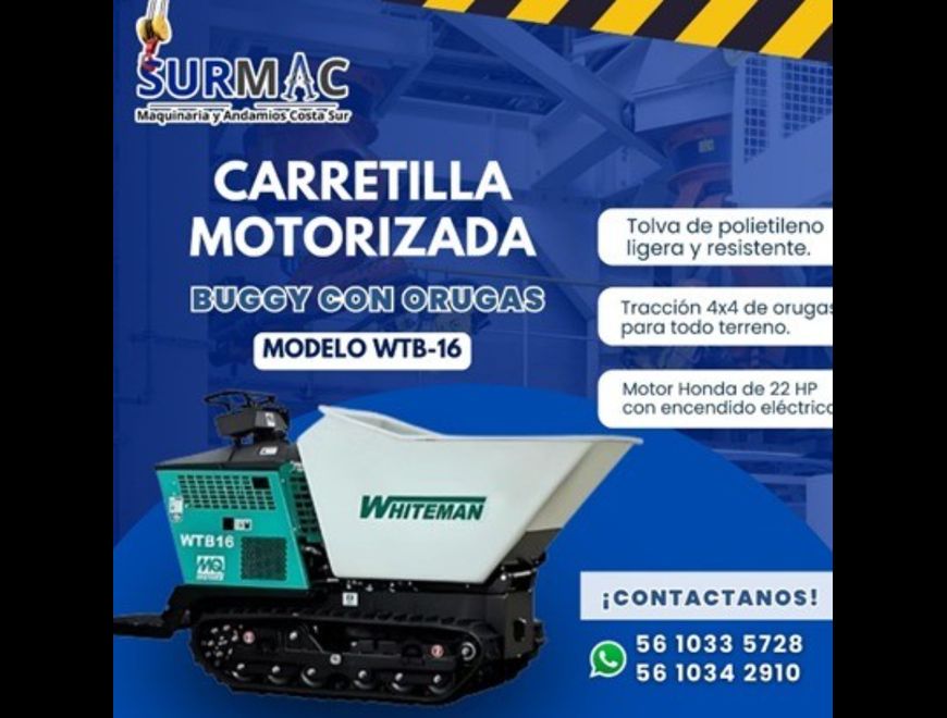 Carretilla Motorizada Buggy con Orugas– WHITEMAN en Ecatepec de Morelos (Municipio)