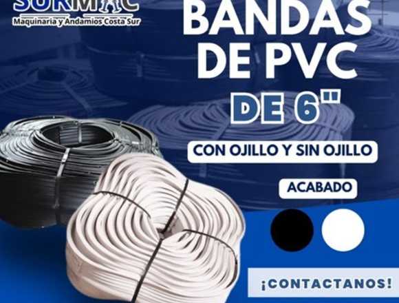Bandas de PVC de 6" (Con y Sin Ojillo) en Ecatepec de Morelos (Municipio)
