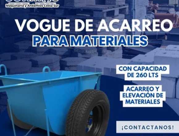 Vogue de Acarreo para Materiales (260 Lts) en Ecatepec de Morelos (Municipio)