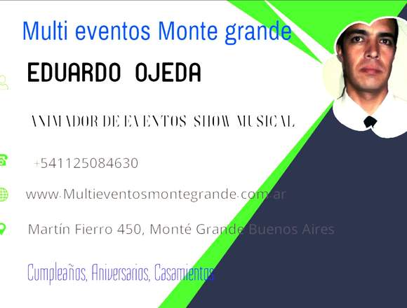 Animador de eventos en Lago Buenos Aires (Localidad)