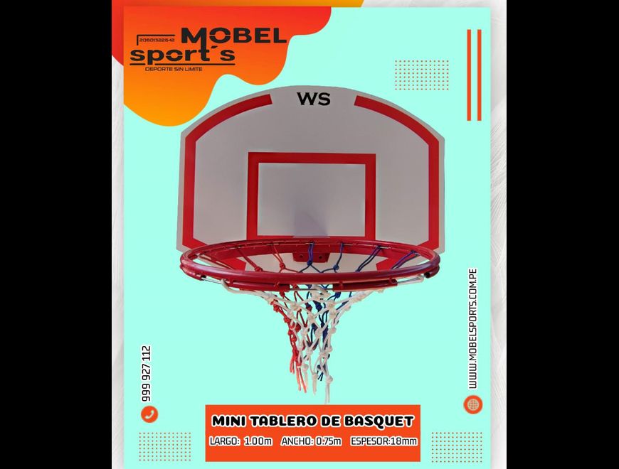 MINI TABLEROS DE BASQUET PARA NIÑOS DE MADERA en Lima (Lima 1) (Distrito)