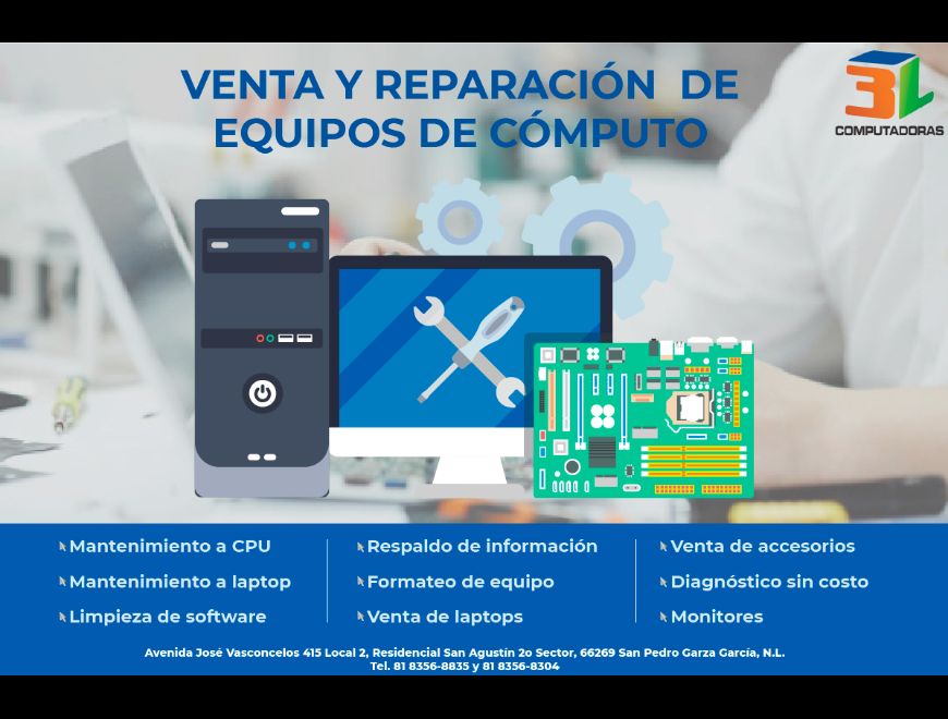 Servicio y venta de equipos de cómputo