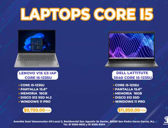 Equipos portátiles INTEL i5 12th en San Pedro Garza García (Municipio)