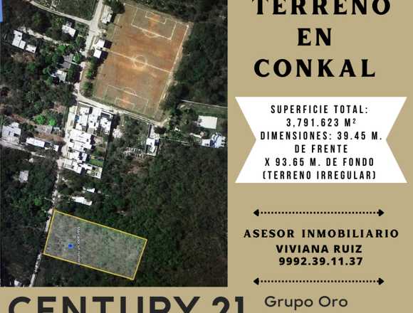 Venta de Terreno en conkal yucatan en Mérida (Municipio)