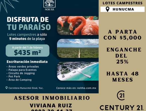 lotes campestres hunucma en Mérida (Municipio)