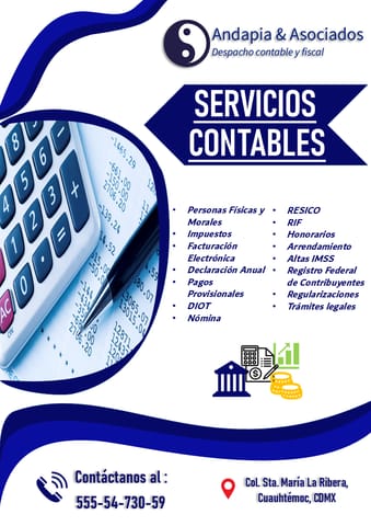SERVICIOS CONTABLES en Cuauhtémoc (Municipio)
