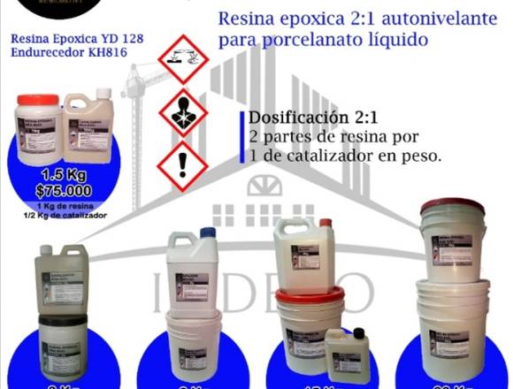 Resina Epoxica Pisos Mesas y Mesones