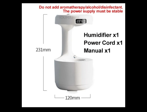 Difusor de Aroma de agua antigravedad, humificad,