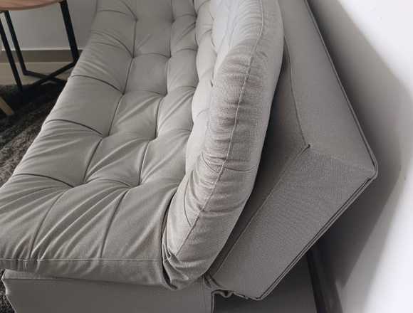 SOFACAMA COLOR GRIS TELA ANTIRASGUÑOS COMO NUEVO en Bello (Municipio)