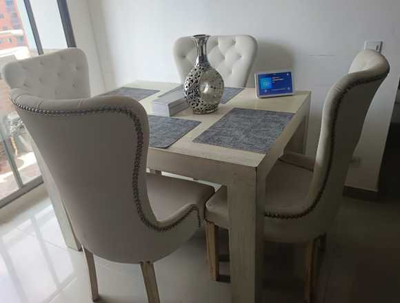 COMEDOR EN MADERA ROBLE DE 4 PUESTOS en Bello (Municipio)