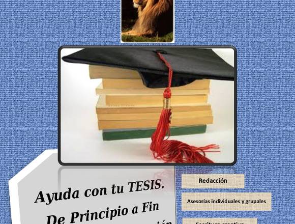 Tesis: escritura, corrección y asesorías. en Puerto Barrios (Municipio)