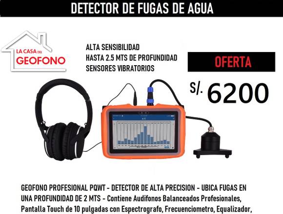 GEOFONO PROFESIONAL - DETECTOR DE FUGAS DE AGUA en La Molina (Lima 12) (Distrito)