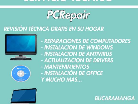 BUCARAMANGA REPARACIÓN PROFESIONAL DE COMPUTADORAS en Bucaramanga (Municipio)