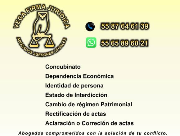 IDENTIDAD DE PERSONA CORRECCION ACTAS 55 8764 6139 en Cuautitlán (Municipio)