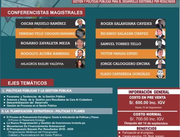 Congreso Nacional de Presupuesto Público en Lince (Lima 14) (Distrito)