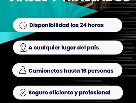 Traslado de pasajeros minibus 15p en Montevideo (Localidad)