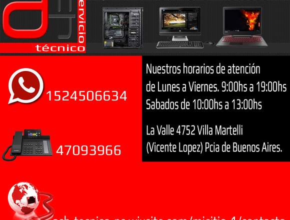 Ach Servicio Técnico De Pc - Notebook Y Redes en Lago Buenos Aires (Localidad)