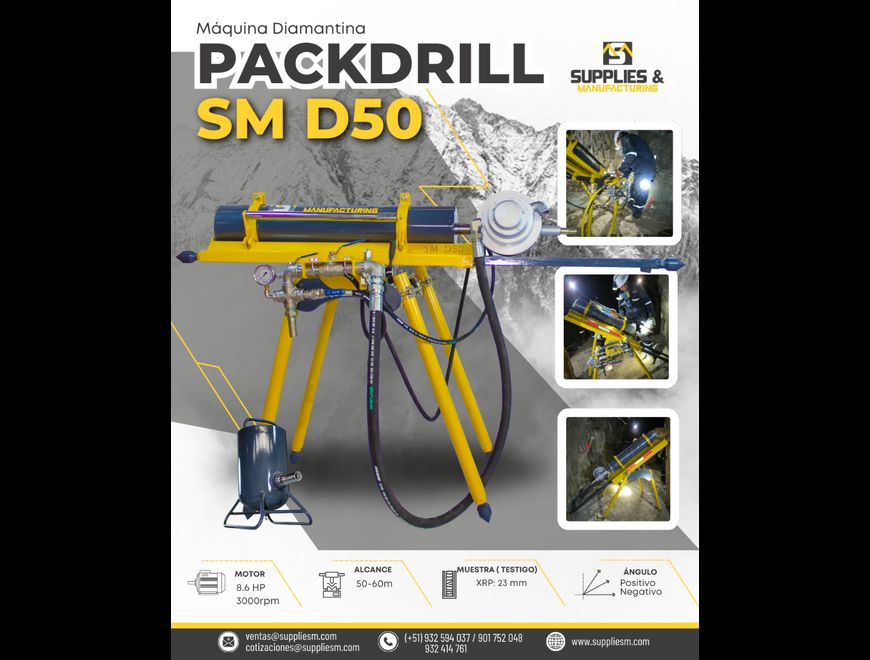 PERFORADORA DIAMANTINA PACKDRILL SM 50D en Ate (Lima 3) (Distrito)