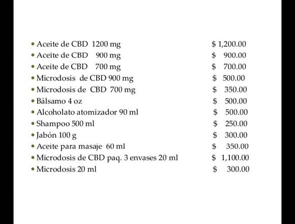 CBD medicinal y terapeutico