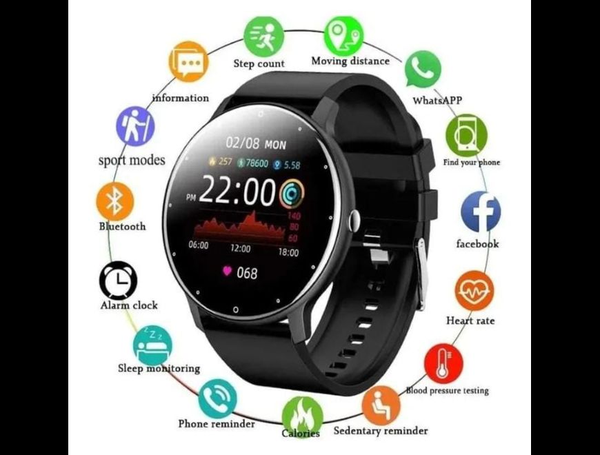 Smartwatch ZL02D:Juegos, sensores de salud, y más!