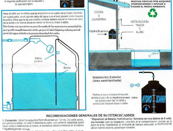 Medidor Nivel de Agua para Tinaco