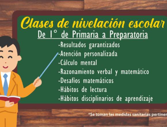 Clases de Nivelación Escolar en Iztapalapa (Municipio)