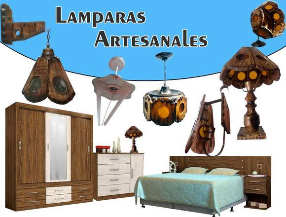 Venta de lamparas artesanales y rusticas