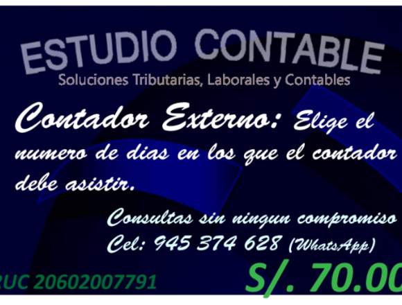 ESTUDIO CONTABLE CONTADOR ASESORIA PDT