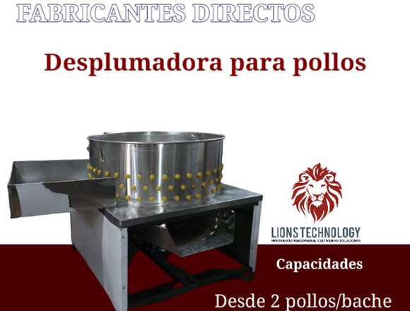 DESPLUMADORA DE POLLOS EN ACERO en Bucaramanga (Municipio)