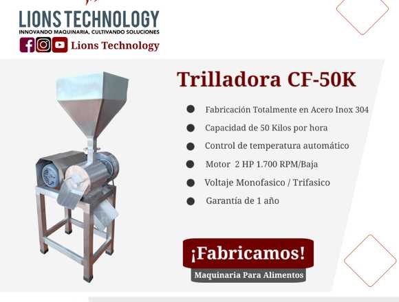 TRILLADORA PARA CAFE EN ACERO en Bucaramanga (Municipio)