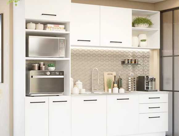 Cocina Integral 250cm Blanco Jazmin en San Sebastián Tutla (Municipio)