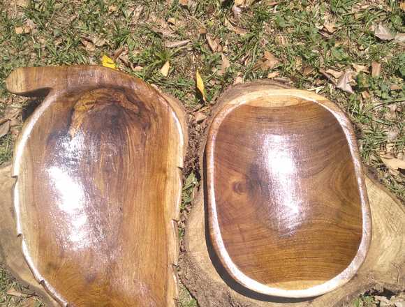 Cuencos de madera artesanal en Caaguazu (Distrito)