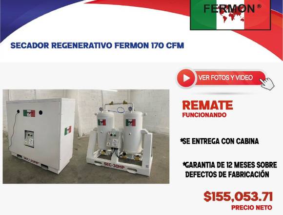 SECADOR REGENERATIVO 170 CFM en Nicolás Romero (Municipio)