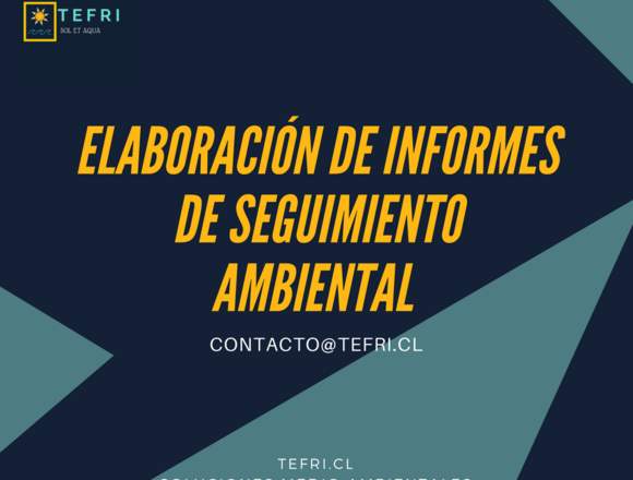 Elaboración de informes de Seguimiento Ambiental en Santiago (Comuna)
