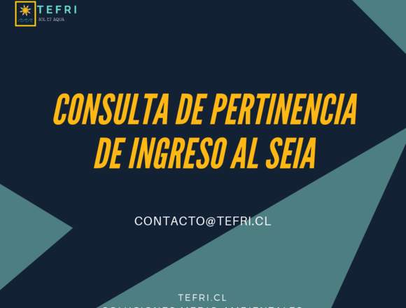 Consulta de pertinencia de ingreso al SEIA en Santiago (Comuna)