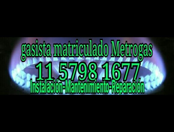 Gasista matriculado metrogas metrogas en Buenos Aires (Localidad)