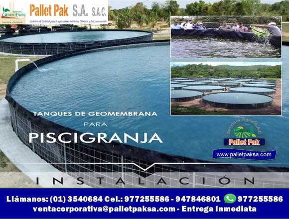 TANQUE DE GEOMENBRANA PARA PISCIGRANJA en Santa Anita (Lima 43) (Distrito)