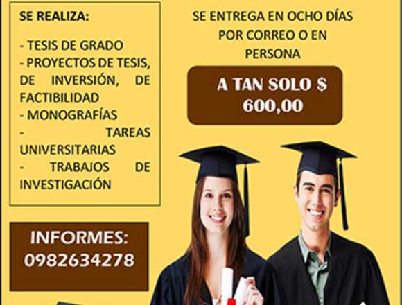 TESIS DE GRADO EN LOJA (8 DÍAS) en Loja (Cantón)