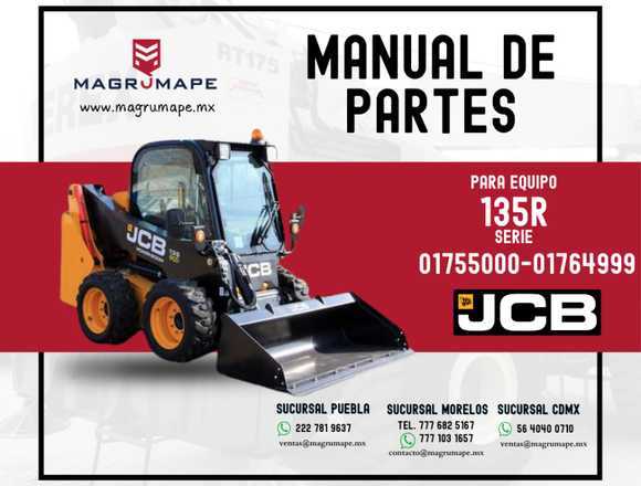 MANUALES DE PARTES PARA EQUIPOS JCB en Puebla (Municipio)