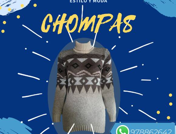 CHOMPAS DAMAS EN TALLA ESTANDAR en Lima (Lima 1) (Distrito)