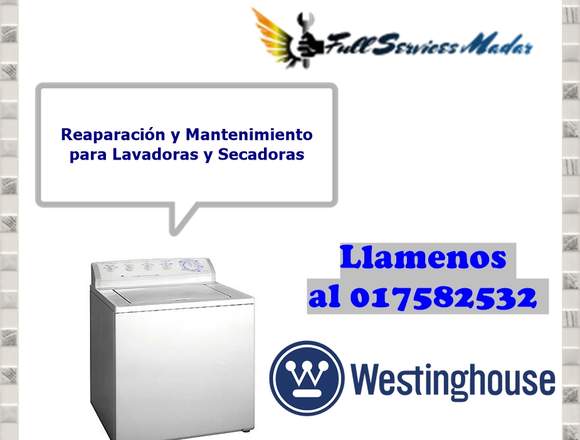LAVADORAS SERVICIO TECNICO WESTINGHOUSE