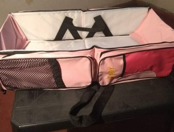 Vendo bolso cuna rosa