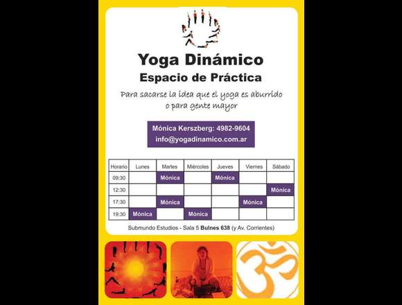 Clases de Yoga Dinamico en Almagro en Lago Buenos Aires (Localidad)